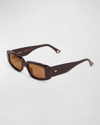 Kimeze Concept 2 Brown Acetate Cat-eye Sunglasses