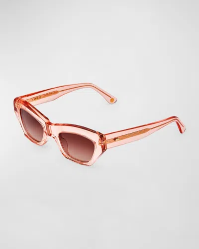 Kimeze Concept 3 Pink Acetate Cat-eye Sunglasses