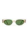 Kimeze Gabriel Ii Cat-eye Acetate Sunglasses In Gray