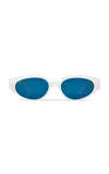 Kimeze Gabriel Ii Cat-eye Acetate Sunglasses In White