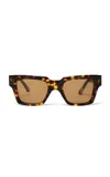 Kimeze Mahi Oversized Square-frame Acetate Sunglasses In Brown