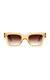 Kimeze Mahi Oversized Square-frame Acetate Sunglasses In Gold