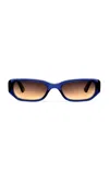 Kimeze Ore Square-frame Acetate Sunglasses In Blue