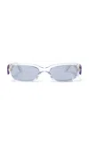 Kimeze Ore Square-frame Acetate Sunglasses In Clear