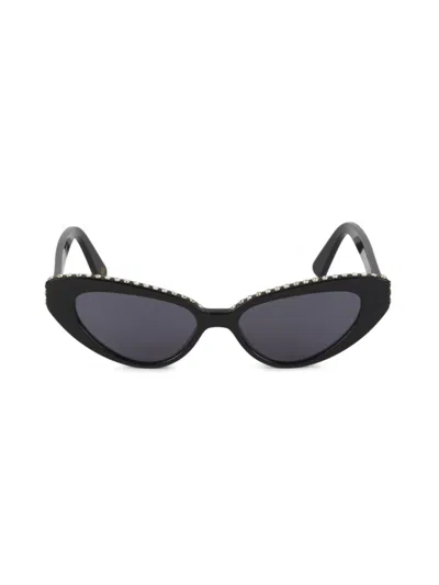 Kimeze Women's Mazzucchelli 56mm Cat Eye Sunglasses In Black Rhinestone