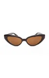Kimeze Zawe Cat-eye Acetate Sunglasses In Brown