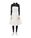 Kimhēkim A Dress With A Bow Belt In White