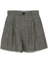 Kimhēkim Checked Shorts In Black