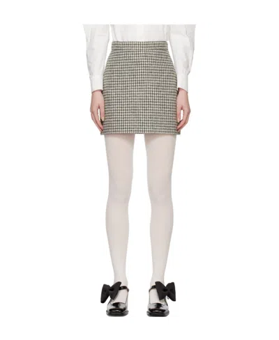 Kimhēkim Emblem Skirt In White