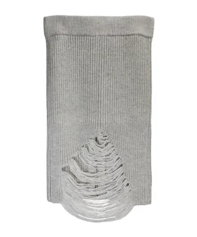 Kimhēkim Imitation Of An Old Knitted Skirt In Gray