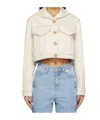 Kimhēkim Sailor-collar Denim Jacket In Neutral