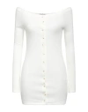 Kimhēkim Kimhekim Woman Cardigan White Size M Polyester, Rayon, Elastane In White