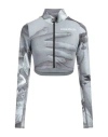 Kimhēkim Kimhekim Woman T-shirt Light Grey Size L Polyester, Elastane In Grey