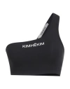 Kimhēkim Kimhekim Woman Top Black Size S Nylon, Lycra In Black