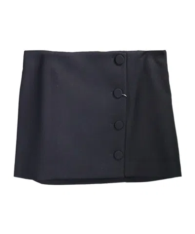 Kimhēkim Logo Button Skirt In Black
