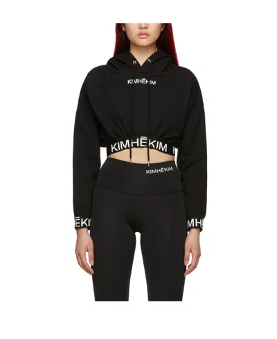 Kimhēkim Logo Hooded Sweater In Black