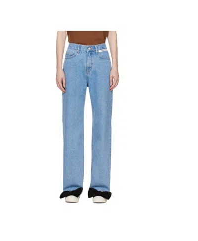 Kimhēkim Logo Jeans In Blue