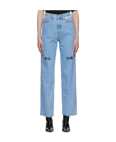 Kimhēkim Logo Jeans In Blue