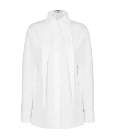 Kimhēkim Logo Lengthened Shirt In White