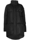 Kimhēkim Black Detachable Sleeve Down Jacket In Black