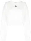 Kimhēkim Logo-print Cotton Sweatshirt In White