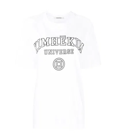 Kimhēkim Logo-print Cotton T-shirt In White