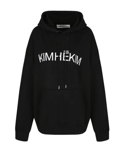 Kimhēkim Logo Print Hoodie In Green