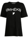 Kimhēkim Black Heart T-shirt In Black