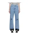 Kimhēkim High-rise Straight-leg Jeans In Blue