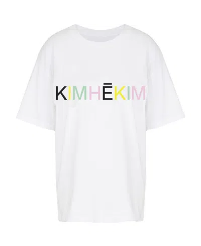 Kimhēkim Logo Printed T-shirt In Gray