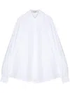 Kimhēkim Oversize-collar Poplin Shirt In White