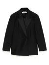 Kimhēkim Pearl-embellished Blazer In Black