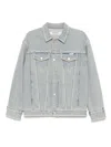 Kimhēkim Jeansjacke Mit Perlen In Blue