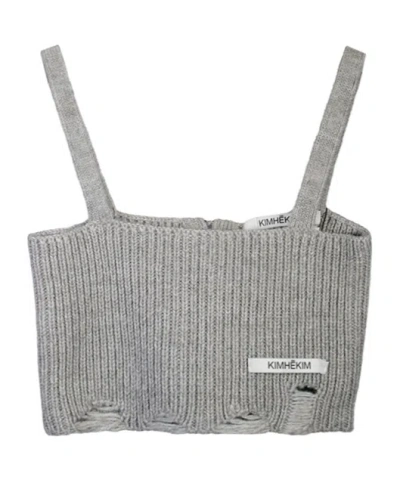 Kimhēkim Rib Knitting Sling In Gray