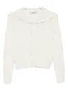 Kimhēkim Sailor-collar Cardigan In White