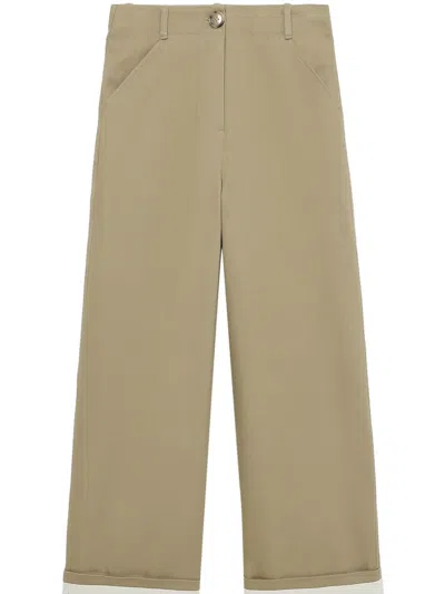 Kimhēkim Turn-up Hem Trousers In Brown