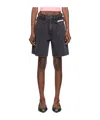 Kimhēkim Black Two Pocket Denim Shorts In Black