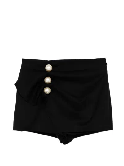 Kimhēkim Venus Wrap Shorts In Black