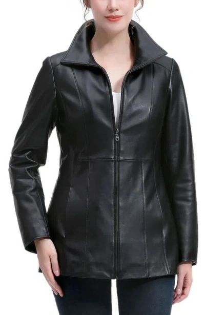 Kimi & Kai Amy Leather Jacket In Black