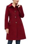 Kimi & Kai Arina Wool Blend Walking Coat In Multi