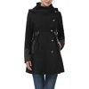 Kimi & Kai Harper Maternity Wool Coat In Multi