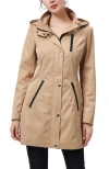 Kimi & Kai Molly Hooded Anorak Jacket In Brown
