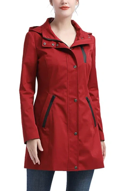 Kimi & Kai Molly Hooded Anorak Jacket In Red