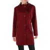 Kimi & Kai Molly Womens Water Resistant Midi Anorak Jacket In Burgundy