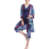 Kimi & Kai Natalie Maternity Nursing 3-piece Pajama Set In Blue