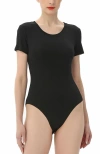 Kimi & Kai Round Neck Basic Bodysuit