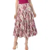 Kimi & Kai Tiered Midi Skirt In Neutral