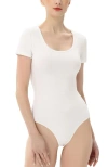Kimi & Kai U-neck Basic Bodysuit In White