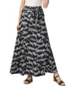 Kimi & Kai Women's Belted Pull On Maxi Skirt