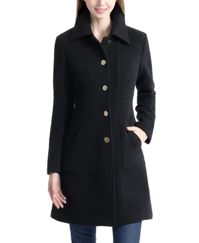 Kimi & Kai Women's Liz Wool Walking Coat In Black